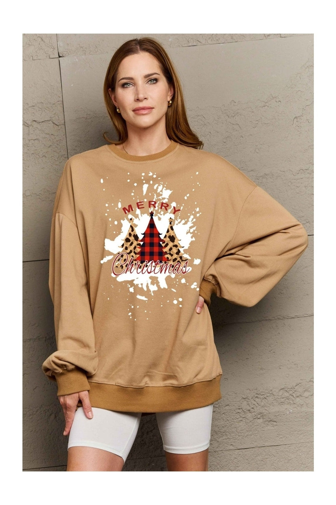 Simply Love Full Size MERRY CHRISTMAS Graphic Sweatshirt nicholesgifts