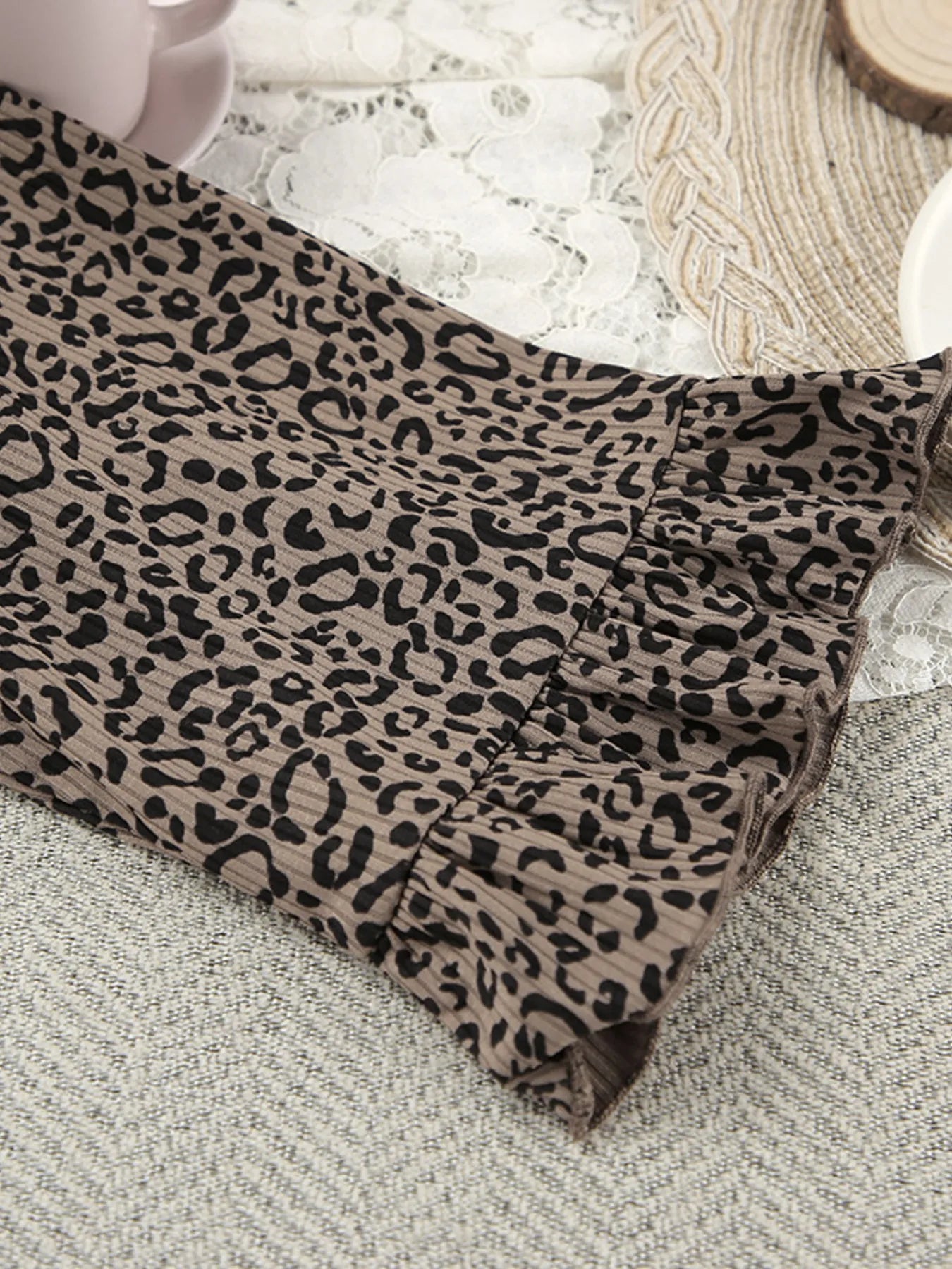 Leopard Cami Cardigan and Shorts 3-Piece Set nicholesgifts