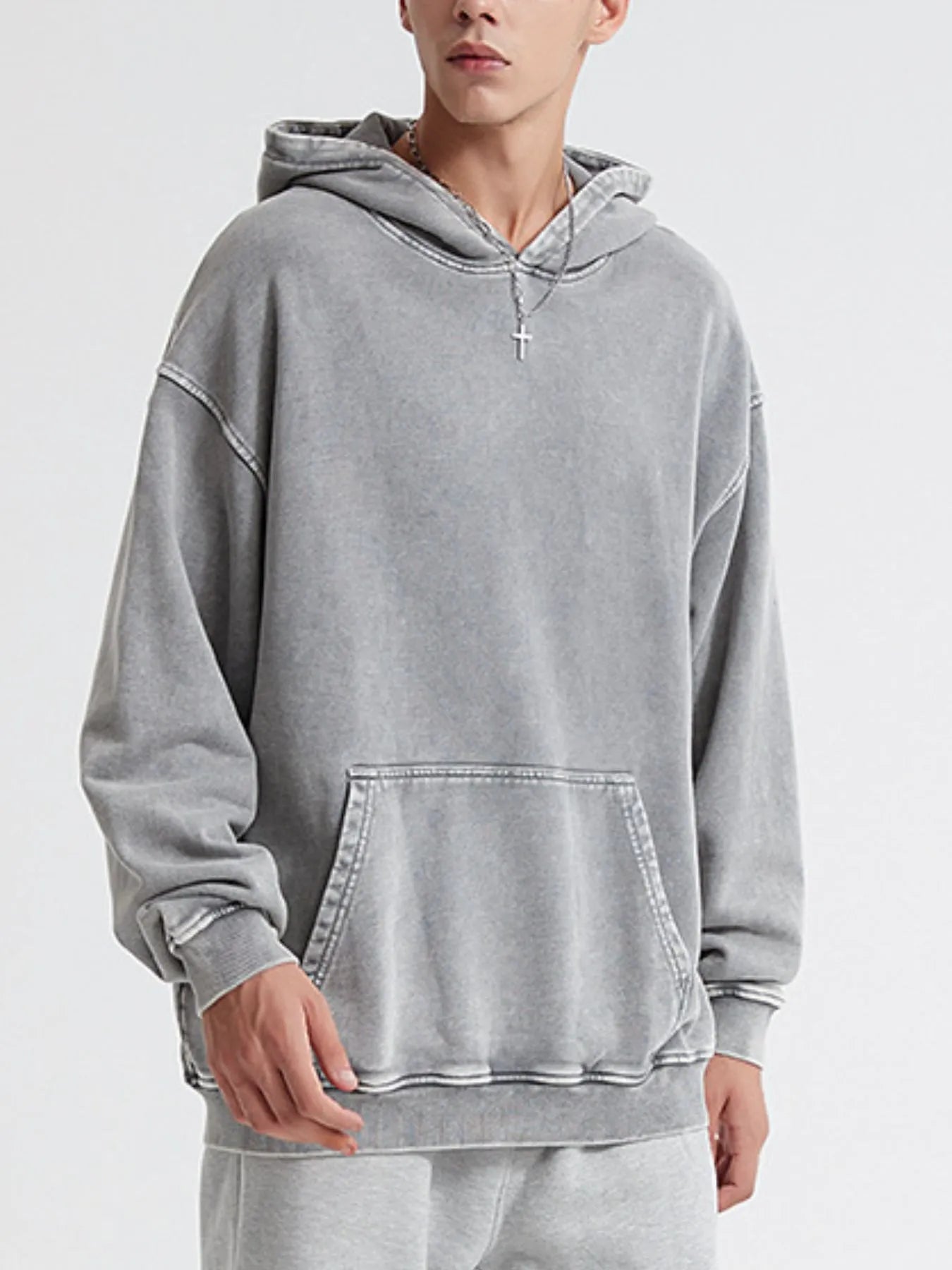 Men's Kangaroo Pocket Long Sleeve Hoodie NicholesGifts