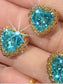 Women Heart-Shaped Stud Earrings nicholesgifts