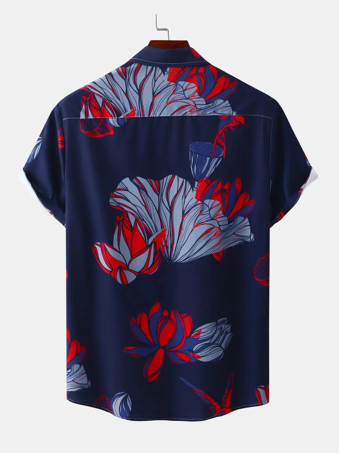 Men's Plus Size Button-Down Short Sleeve Shirt Trendsi