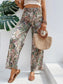 Women Printed Wide Leg Pants nicholesgifts