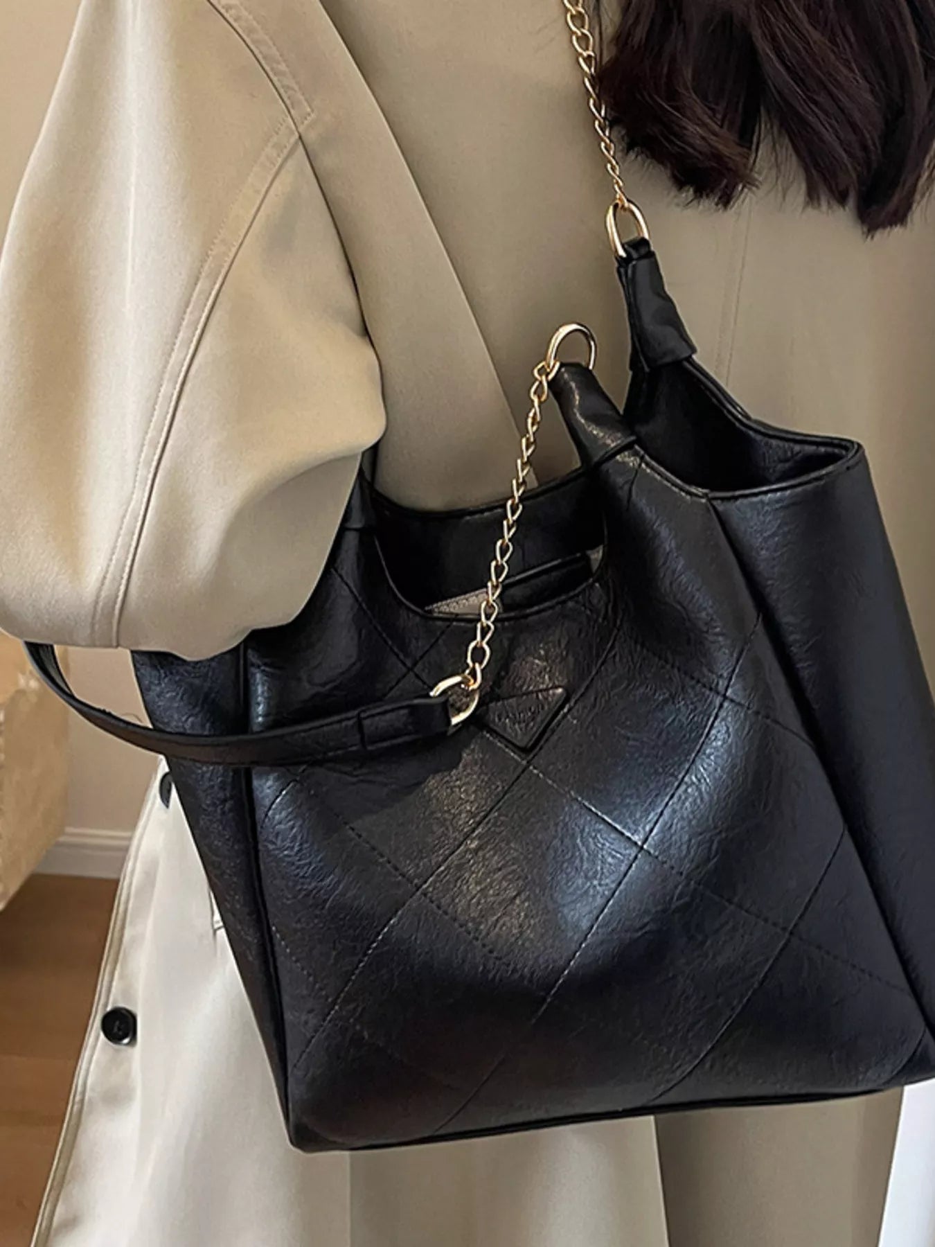 PU Leather Shoulder Bag nicholesgifts