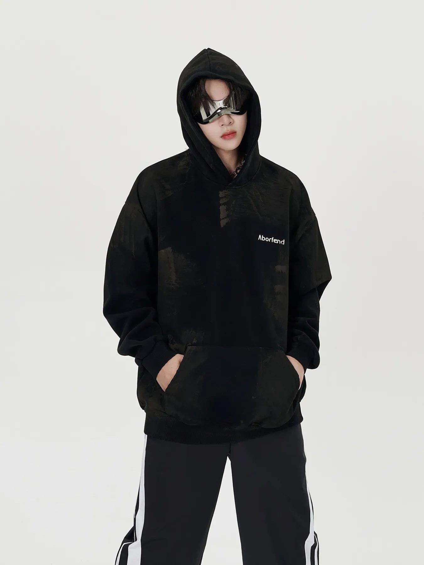 Men's Oversized Tie-Dye Long Sleeve Hoodie NicholesGifts