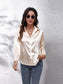 Button Up Collared Neck Long Sleeve Shirt nicholesgifts