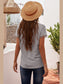Lace Detail V-Neck T-Shirt nicholesgifts