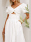 Sweetheart Neck Puff Sleeve Dress nicholesgifts