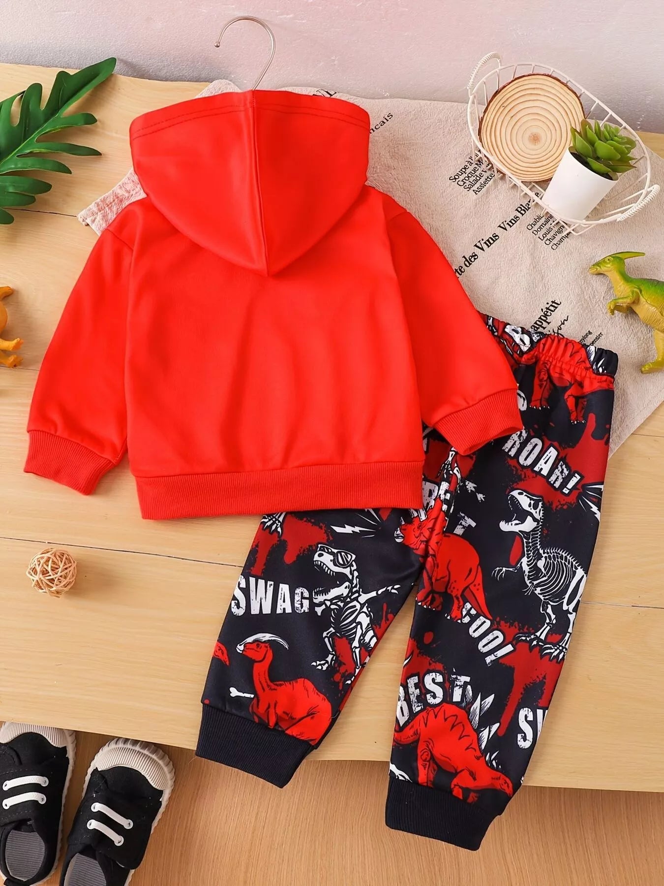 Children's Dinosaur Long Sleeve Hoodie and Pants Set NicholesGifts