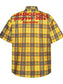 Men's Plaid Short Sleeve Button-Up Shirt nicholesgifts
