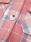 Plaid Button Up Long Sleeve Shacket nicholesgifts