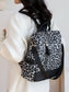 Leopard Print Backpack Bag nicholesgifts