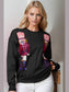 Women Double Take Full Size Nutcracker Sequin Long Sleeve Sweater nicholesgifts
