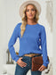 Textured Round Neck Long Sleeve Blouse nicholesgifts