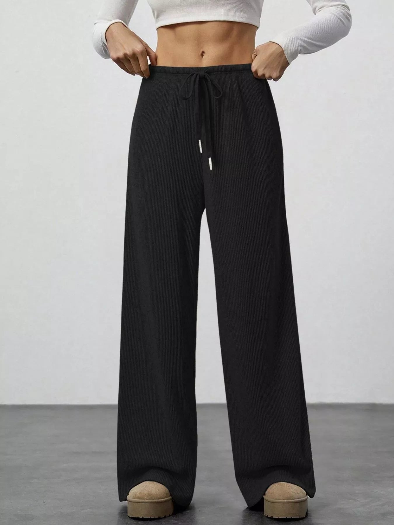 Women Relaxed Fit Drawstring Pants nicholesgifts