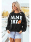 Women Game Day Round Neck Long Sleeve Sweatshirt nicholesgifts