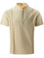 Men's Full Size Button Detail Short Sleeve Shirt Plus Size nicholesgifts