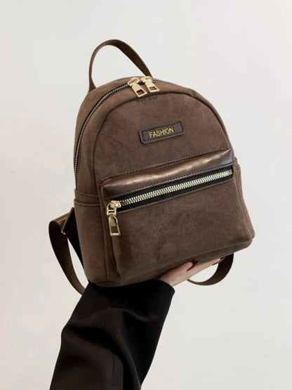 Suede Adjustable Strap Backpack Bag nicholesgifts