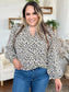 Double Take Full Size Leopard Long Sleeve Blouse nicholesgifts