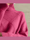 Geometric Turtleneck Long Sleeve Sweater nicholesgifts