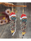 PU Leather Alloy Pencil Earrings nicholesgifts
