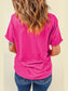 Sequin Easter Egg Short Sleeve T-Shirt nicholesgifts