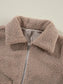 Zip Up Long Sleeve Plush Jacket nicholesgifts