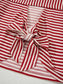 Striped Back Bow Tie T-Shirt nicholesgifts