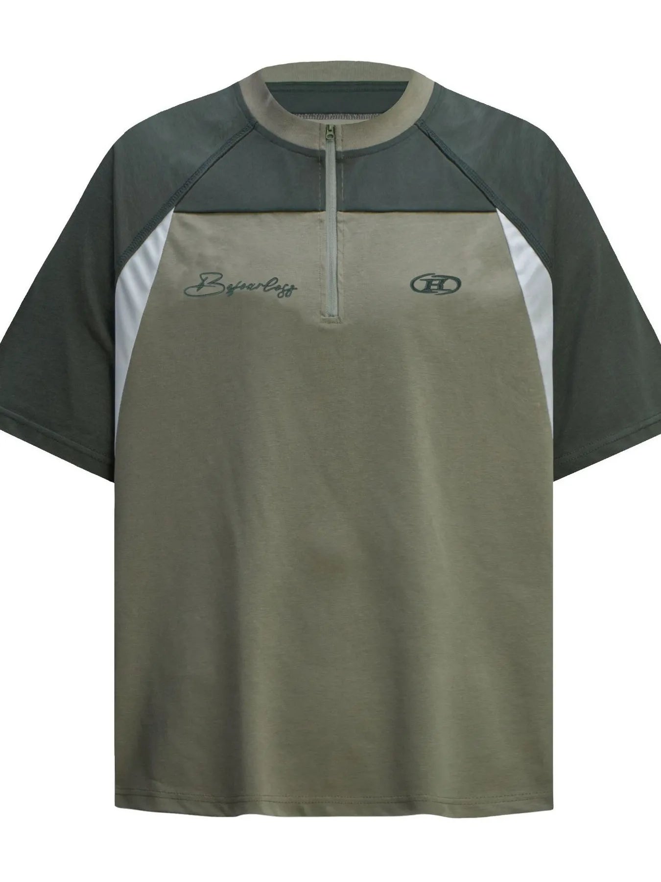 Men's Half Zip Short Sleeve T-Shirt NicholesGifts