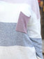 Striped Round Neck Sweater with Pocket nicholesgifts