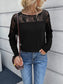 Ivy Lane Lace Long Sleeve Round Neck Tee nicholesgifts