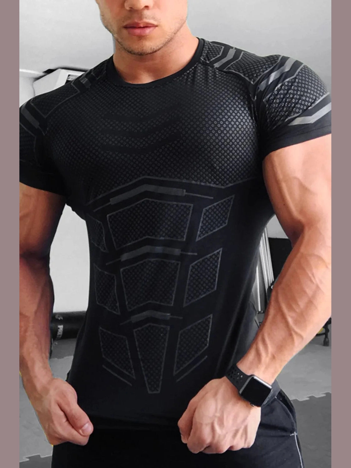 Men's Plus Size Round Neck Short Sleeve T-Shirt Trendsi