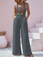 Floral Embroidered Wide Leg Jumpsuit nicholesgifts