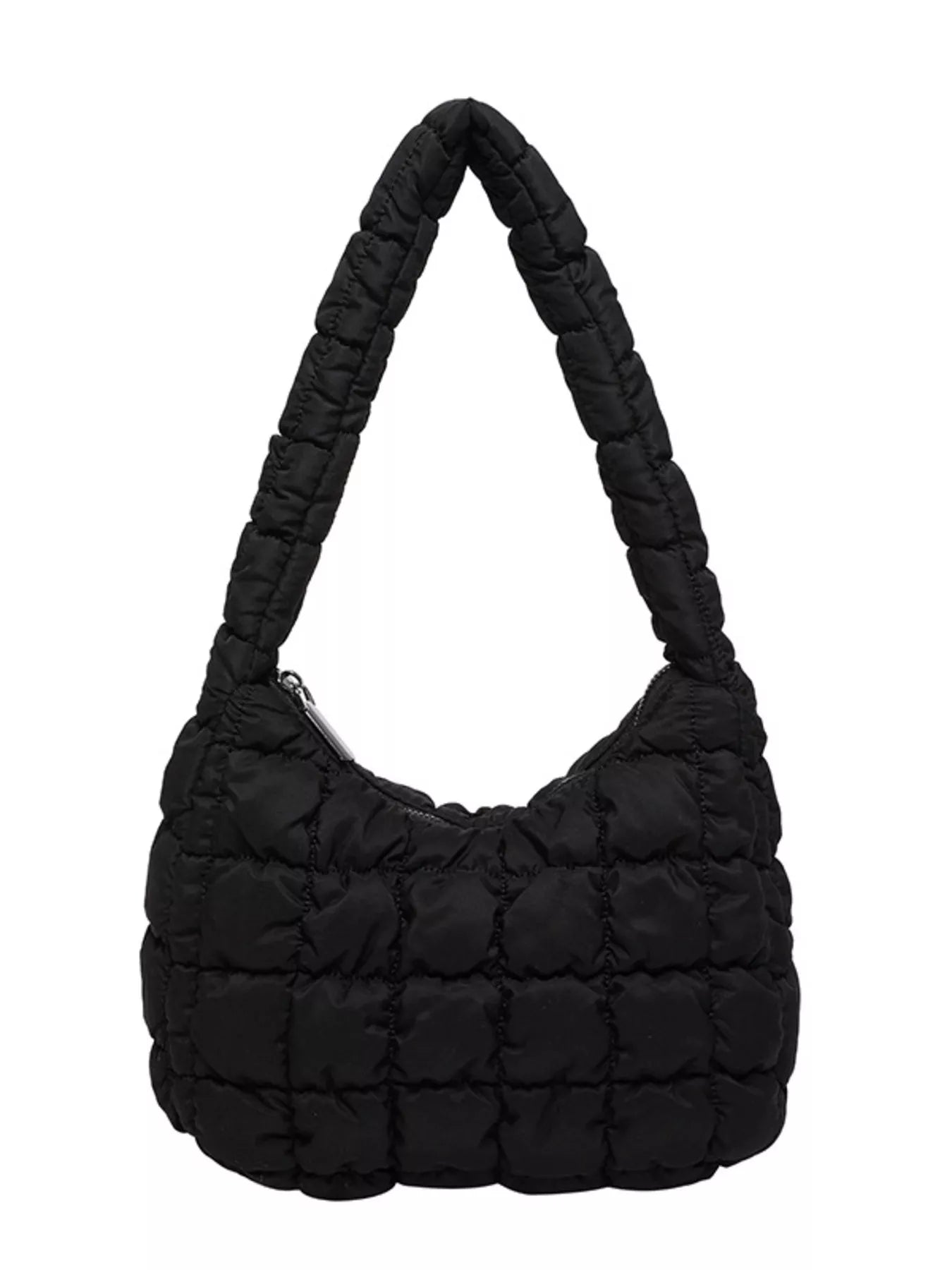 Quilted Ruched Shoulder Bag nicholesgifts