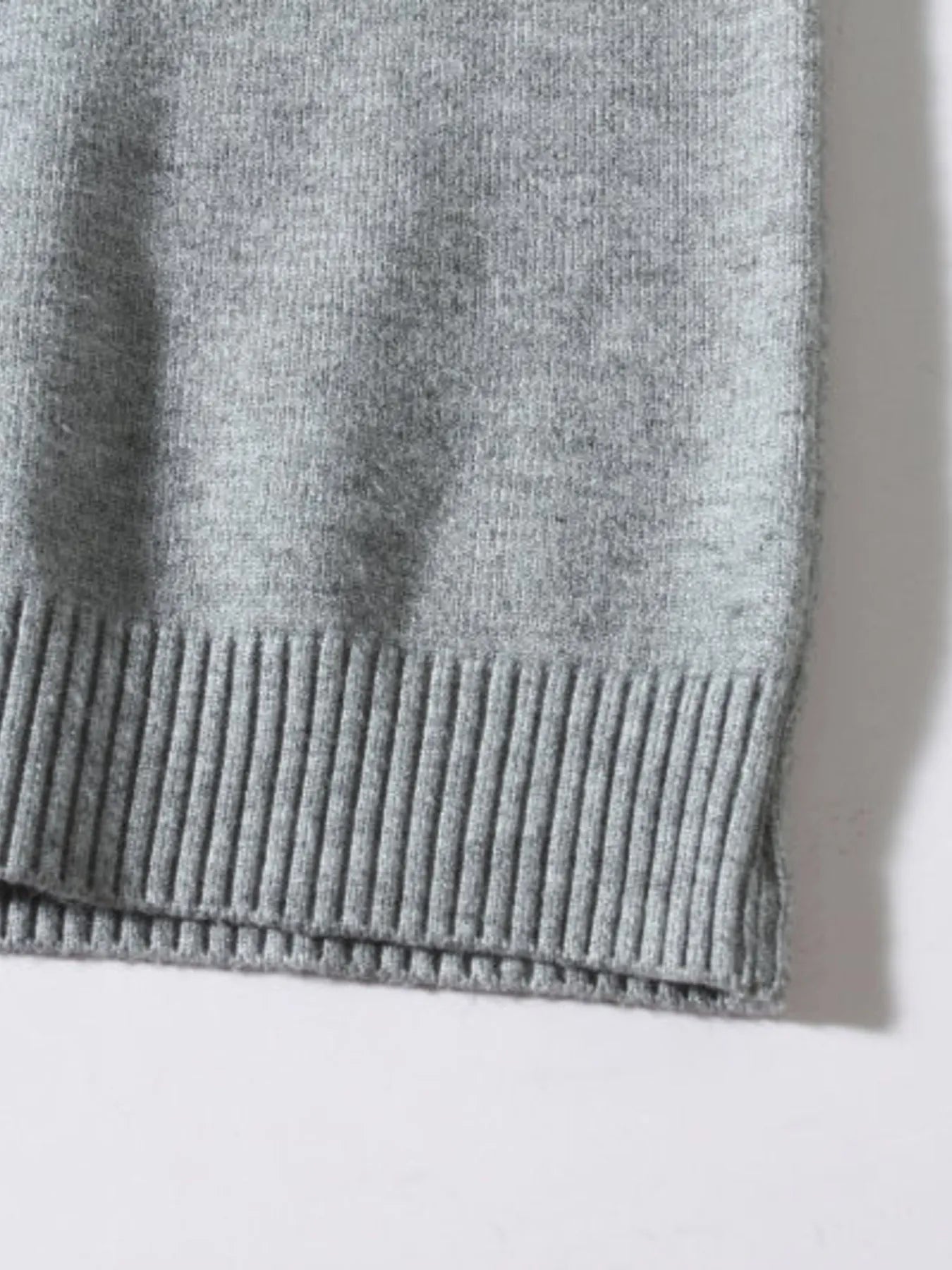 Men's Plus Size Ribbed Hem Long Sleeve Sweater NicholesGifts