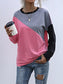 Color Block Casual Round Neck Sweatshirt nicholesgifts
