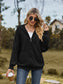 Zip Up Drawstring Long Sleeve Hooded Jacket nicholesgifts