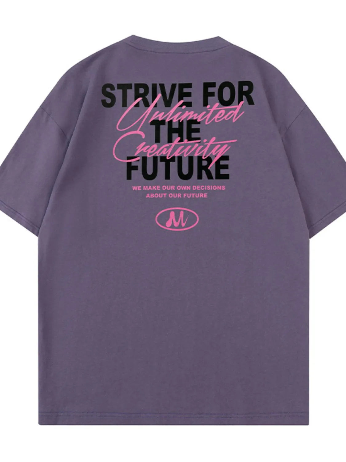 Men's Plus Size Letter Graphic Round Neck Half Sleeve T-Shirt NicholesGifts