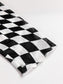 Women Checkered Mock Neck Long Sleeve Blouse nicholesgifts