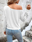 Eyelet Dropped Shoulder Blouse nicholesgifts