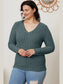 Basic Bae Full Size Ribbed V-Neck Long Sleeve T-Shirt nicholesgifts