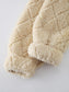 Fuzzy Pocketed Zip Up Jacket nicholesgifts