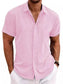 Men's Full Size Collared Neck Short Sleeve Shirt Plus Size nicholesgifts