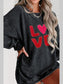 Women Valentine’s Day LOVE Round Neck Long Sleeve Sweatshirt nicholesgifts