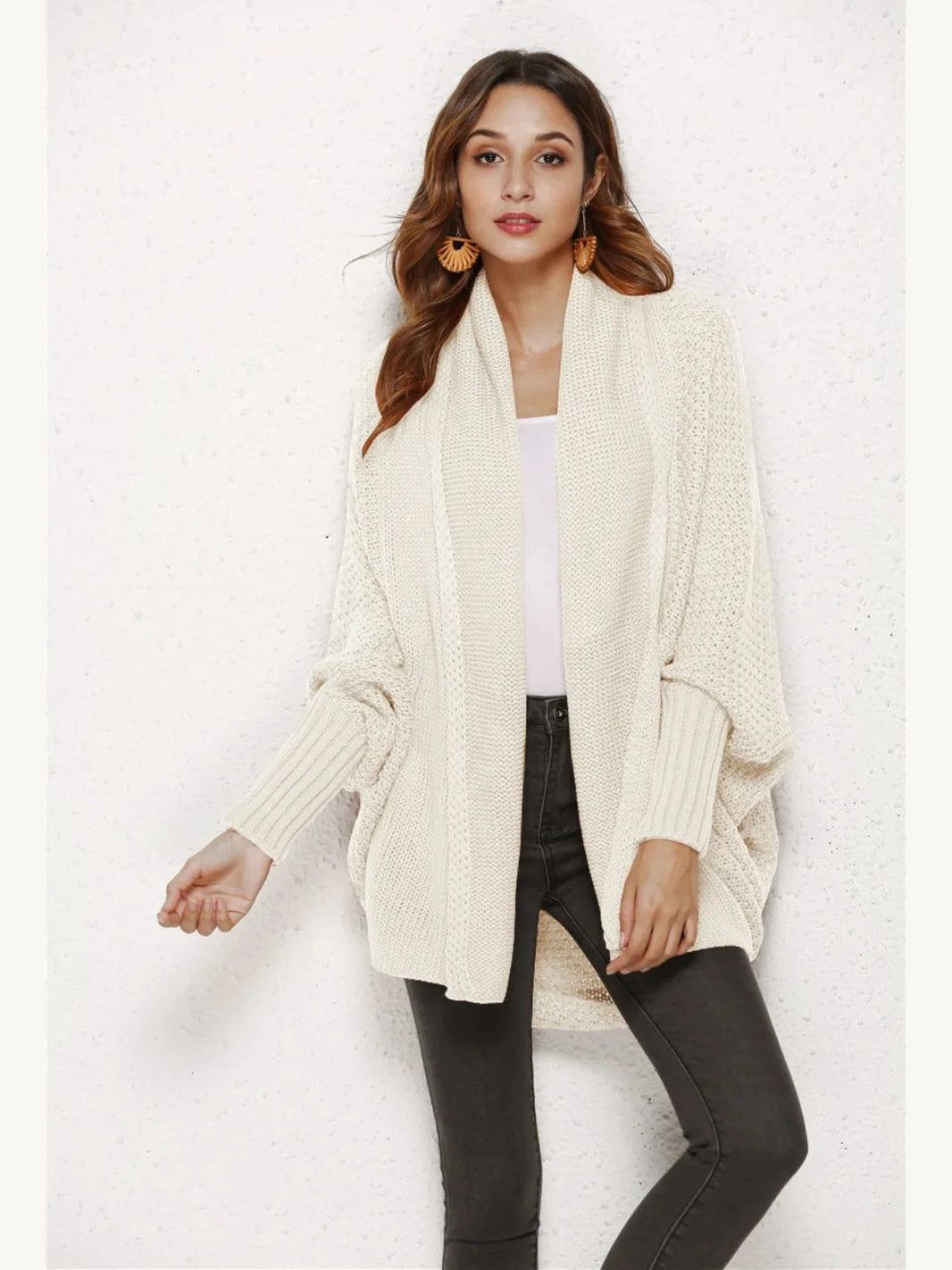 Angel Wings Open Front Batwing Sleeve Cardigan nicholesgifts