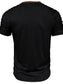 Men's Full Size Casual Henley Short Sleeve Top with Contrast Collar Plus Size nicholesgifts