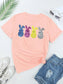 Sequin Bunny Round Neck Short Sleeve T-Shirt nicholesgifts