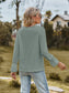 V-Neck Flounce Sleeve Blouse nicholesgifts