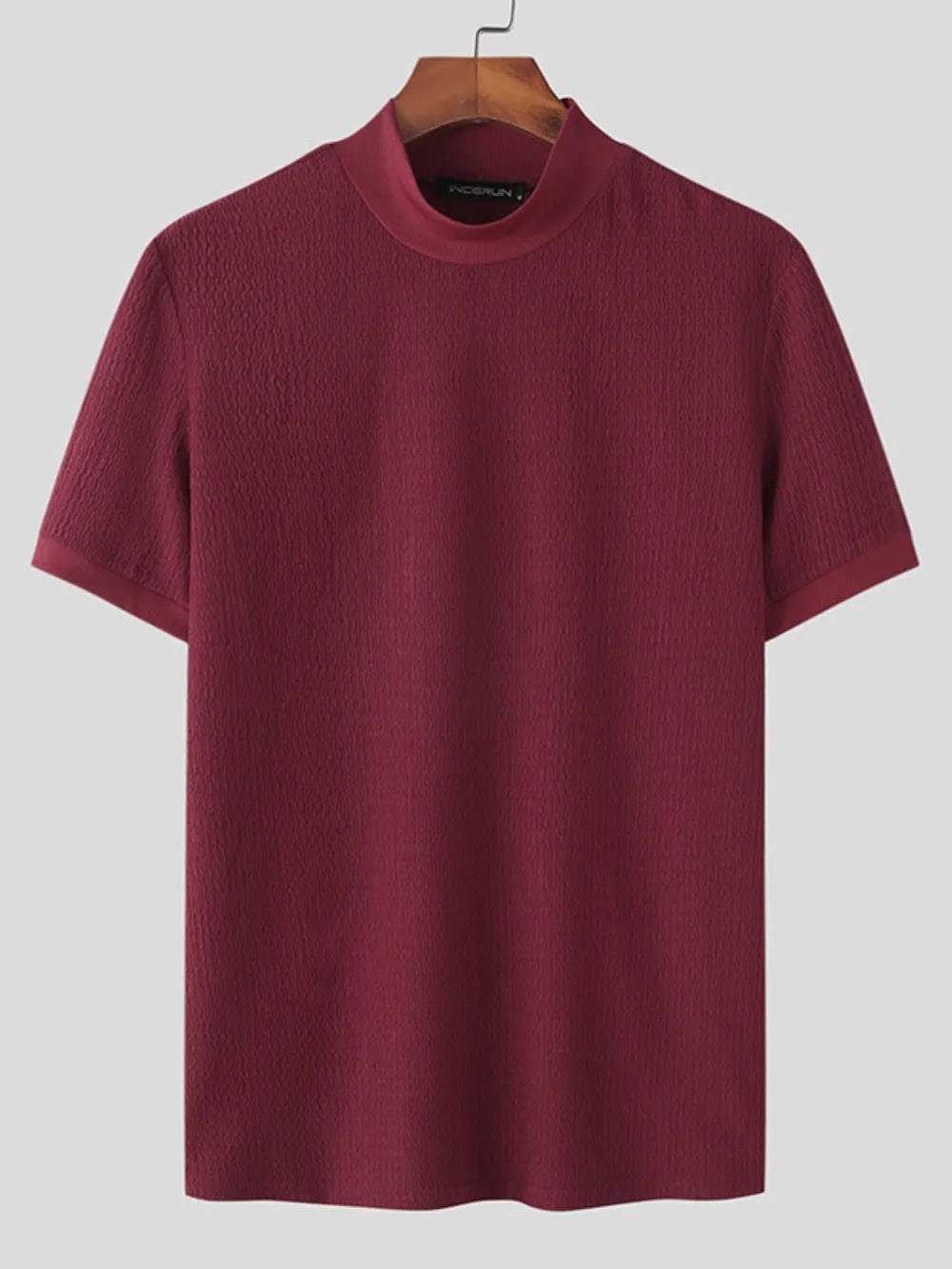 Men's Full Size Mock Neck Short Sleeve T-Shirt Plus Size NicholesGifts