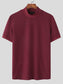 Men's Full Size Mock Neck Short Sleeve T-Shirt Plus Size nicholesgifts