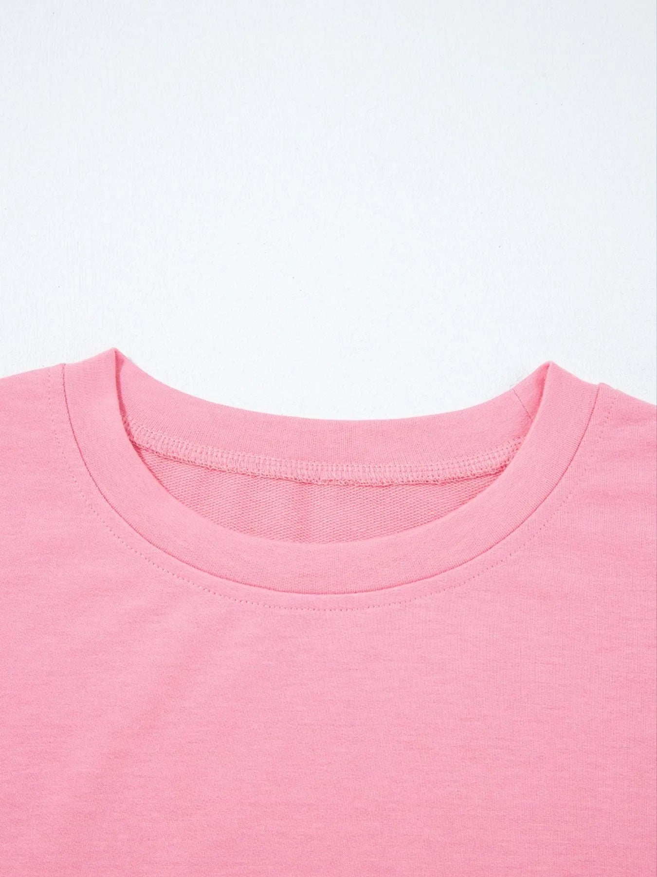 Lace Detail Flounce Sleeve Sweatshirt